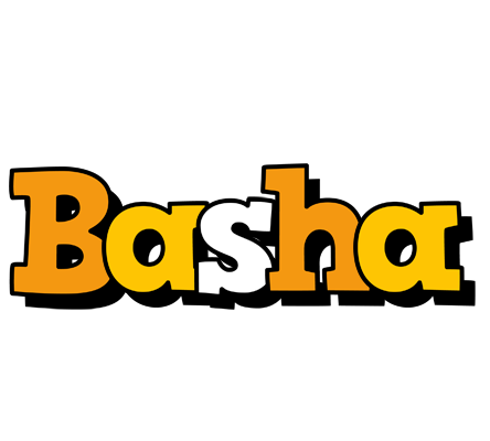 Basha cartoon logo