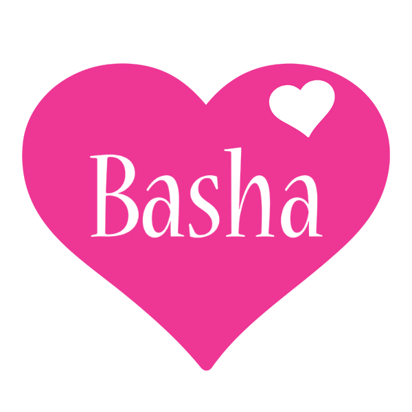 Basha love-heart logo