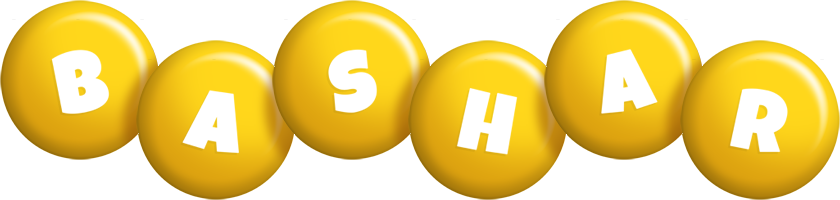 Bashar candy-yellow logo