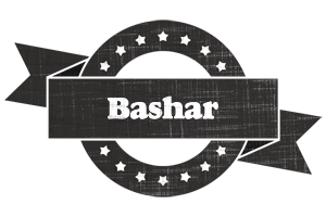 Bashar grunge logo