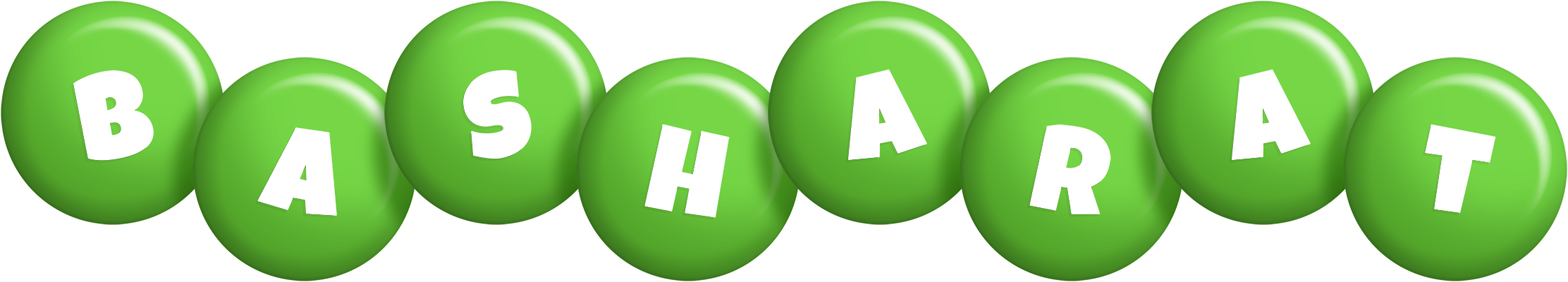 Basharat candy-green logo