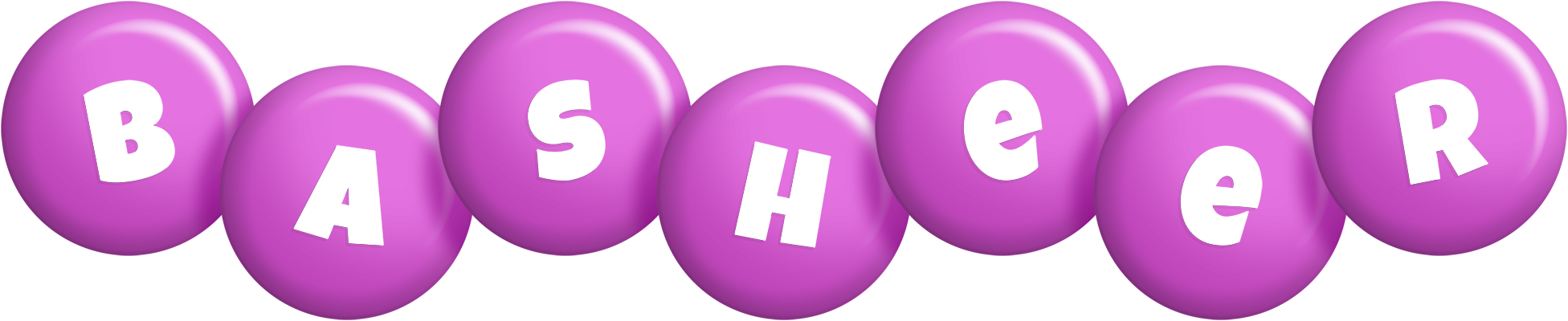 Basheer candy-purple logo