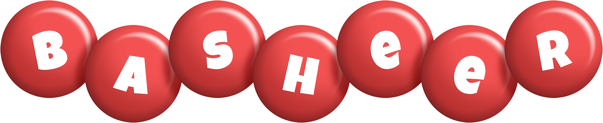 Basheer candy-red logo