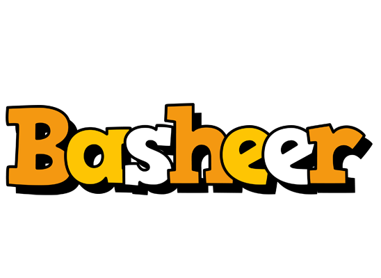 Basheer cartoon logo