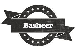 Basheer grunge logo