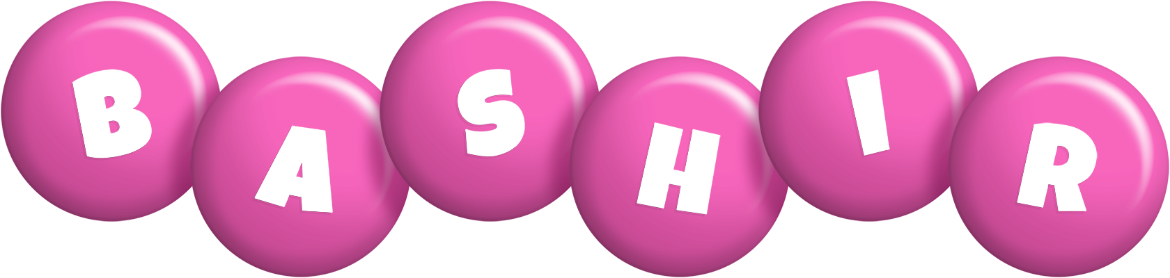 Bashir candy-pink logo