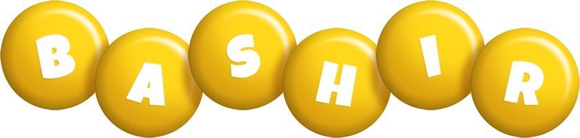 Bashir candy-yellow logo