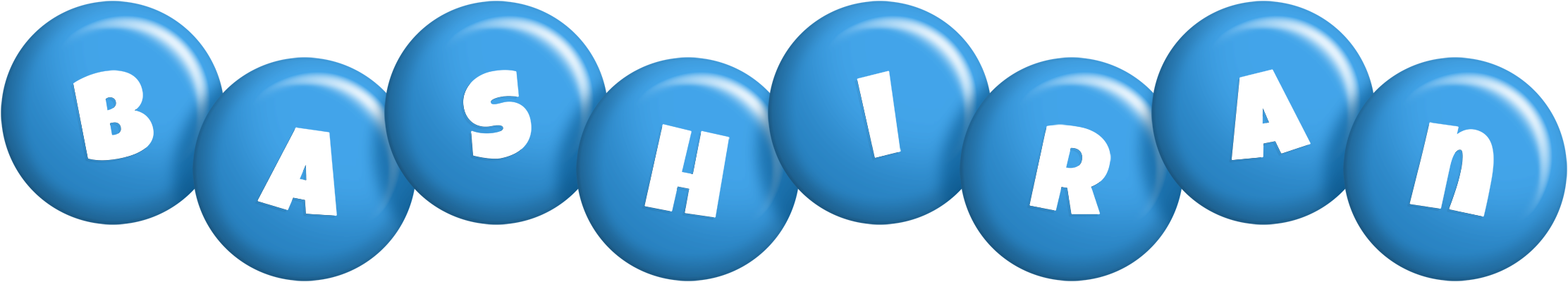 Bashiran candy-blue logo