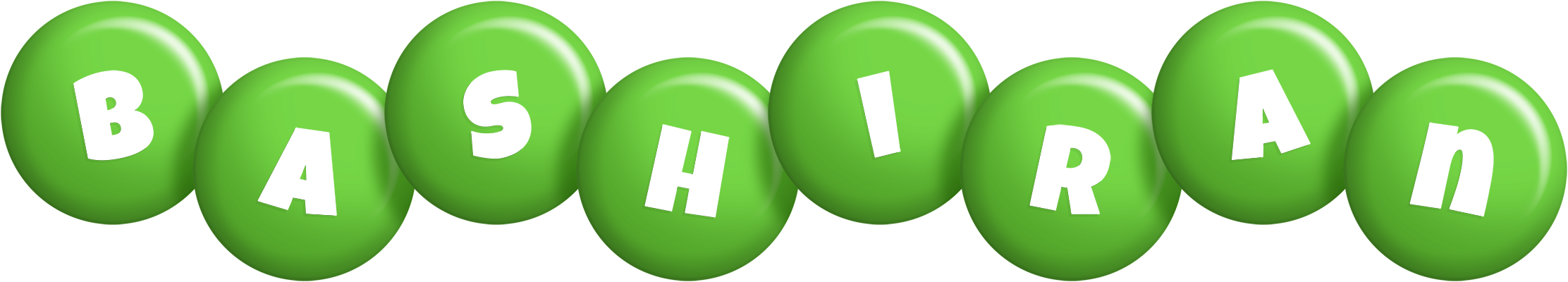 Bashiran candy-green logo