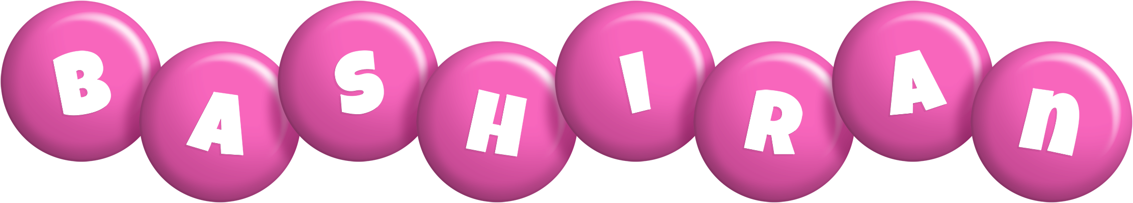 Bashiran candy-pink logo