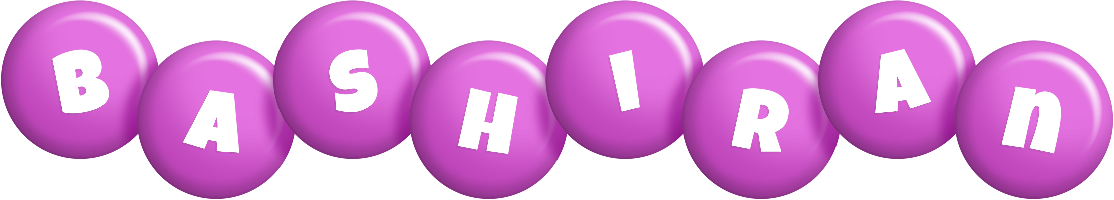 Bashiran candy-purple logo