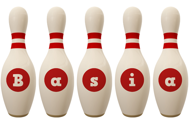 Basia bowling-pin logo