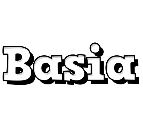 Basia snowing logo