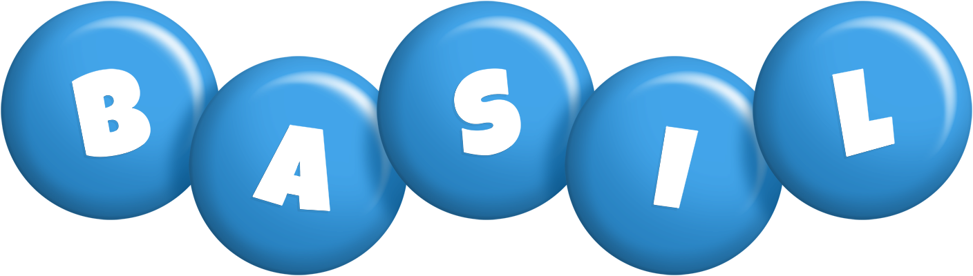 Basil candy-blue logo