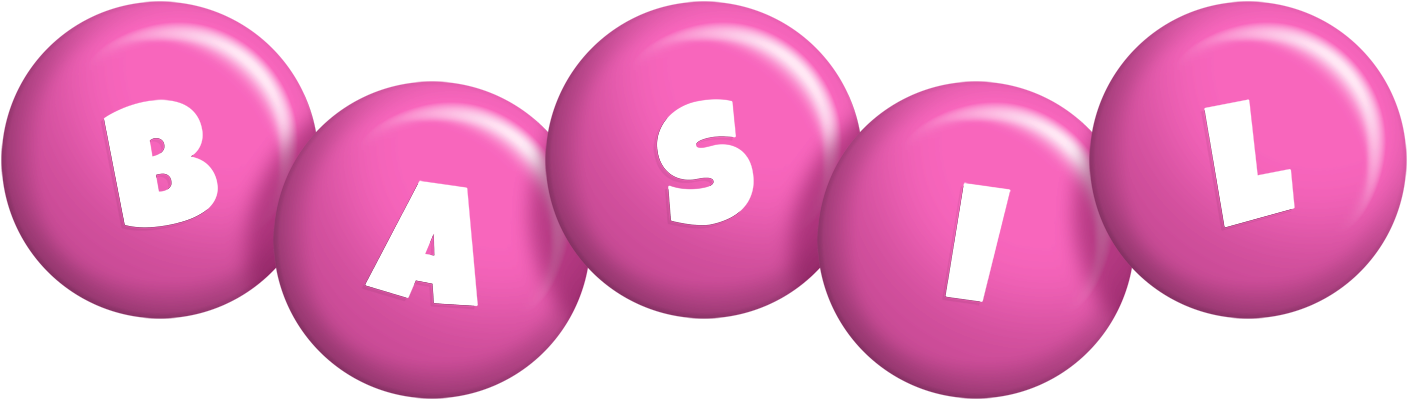Basil candy-pink logo