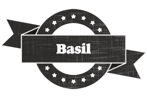 Basil grunge logo