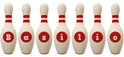 Basilio bowling-pin logo