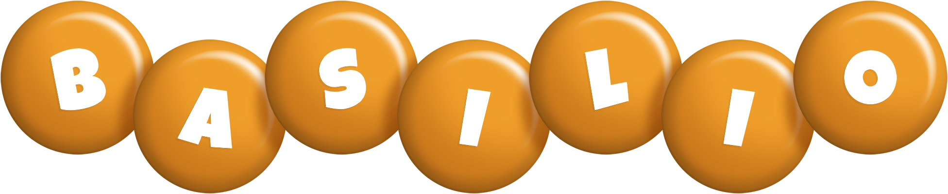 Basilio candy-orange logo