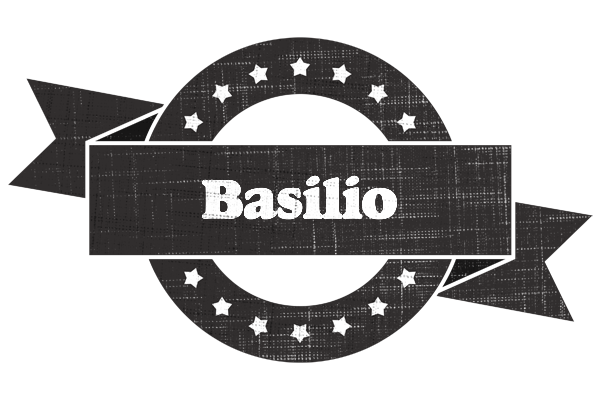 Basilio grunge logo