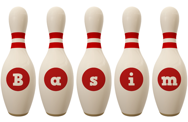 Basim bowling-pin logo