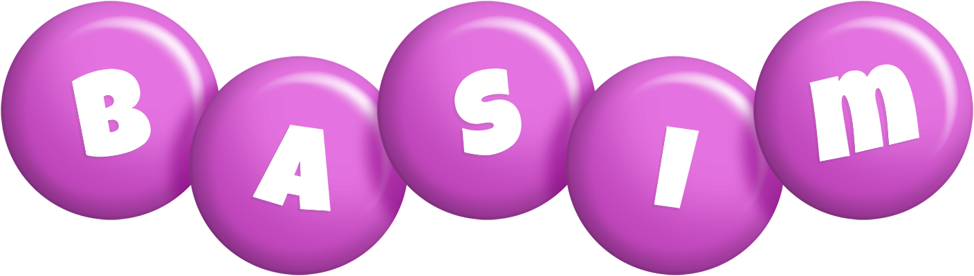 Basim candy-purple logo