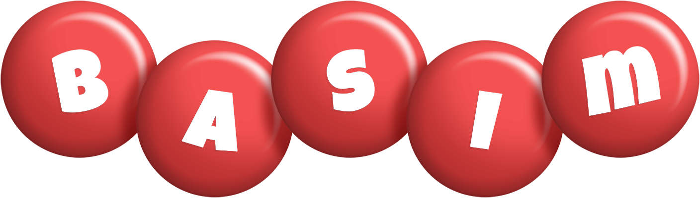 Basim candy-red logo
