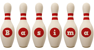 Basima bowling-pin logo