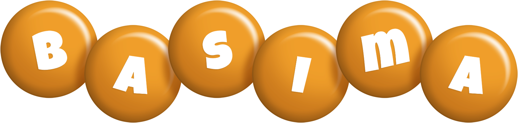 Basima candy-orange logo
