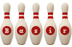 Basir bowling-pin logo