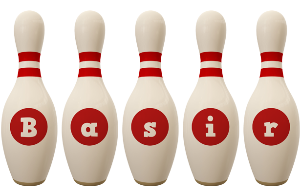 Basir bowling-pin logo