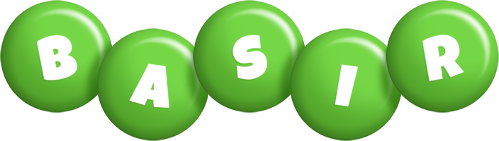 Basir candy-green logo
