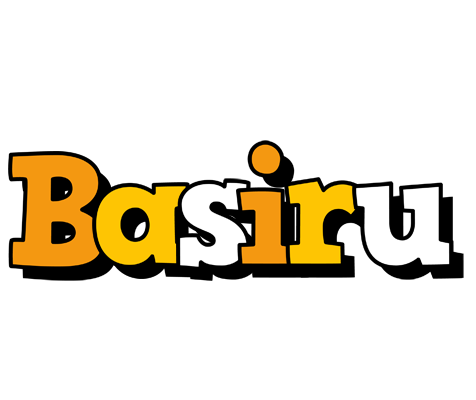 Basiru cartoon logo