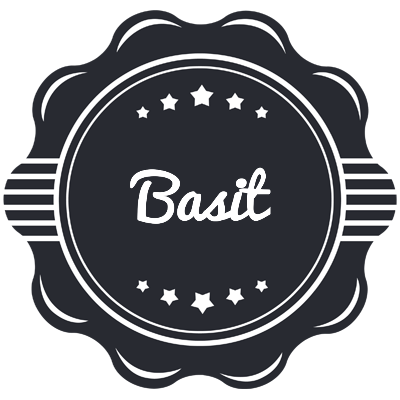 Basit badge logo
