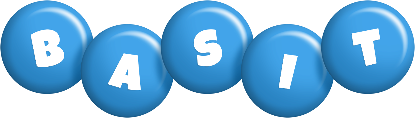Basit candy-blue logo