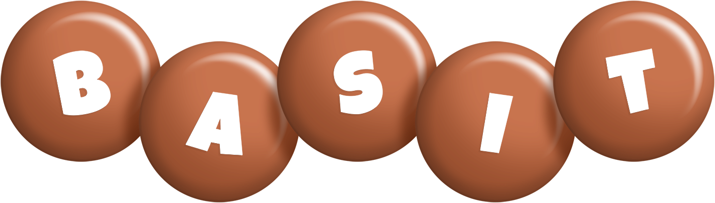 Basit candy-brown logo