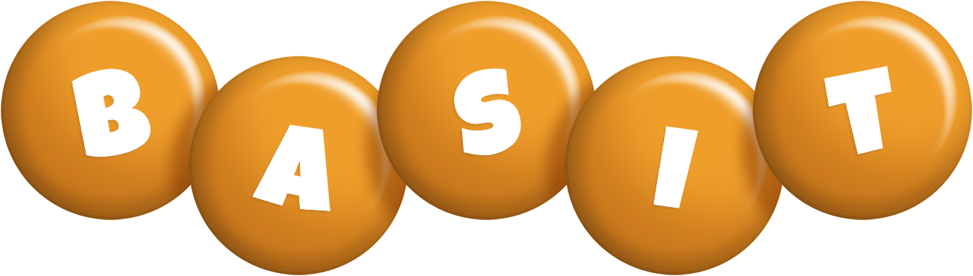 Basit candy-orange logo