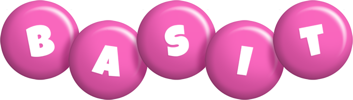 Basit candy-pink logo