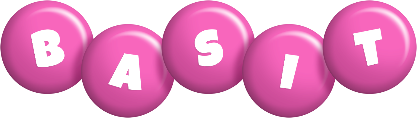 Basit candy-pink logo