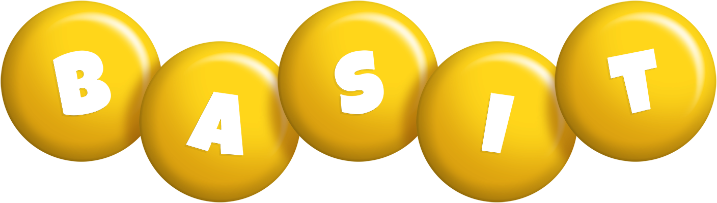 Basit candy-yellow logo