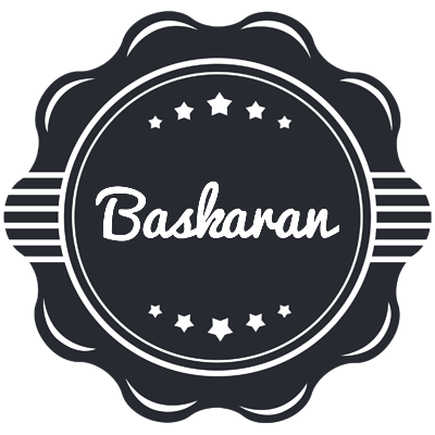 Baskaran badge logo