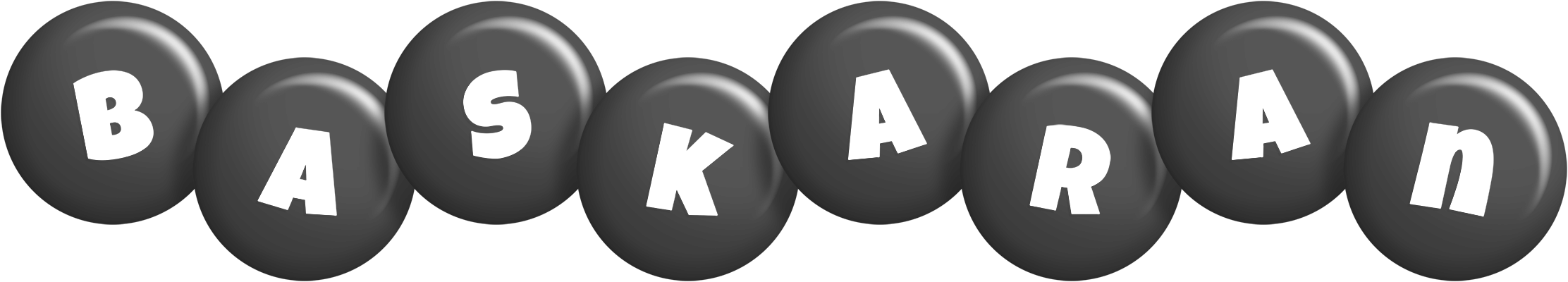 Baskaran candy-black logo