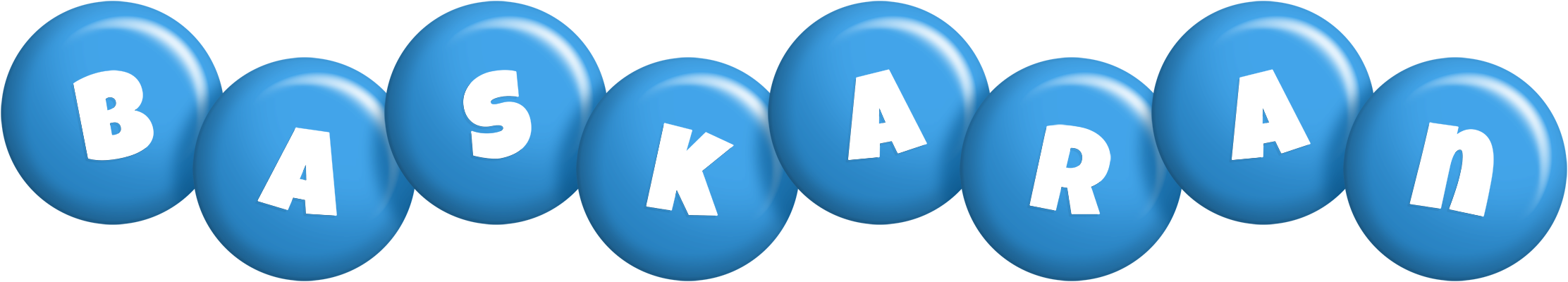 Baskaran candy-blue logo