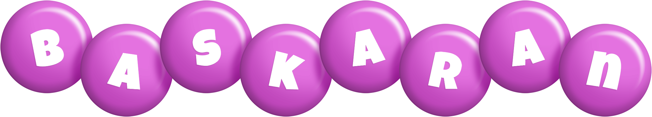 Baskaran candy-purple logo