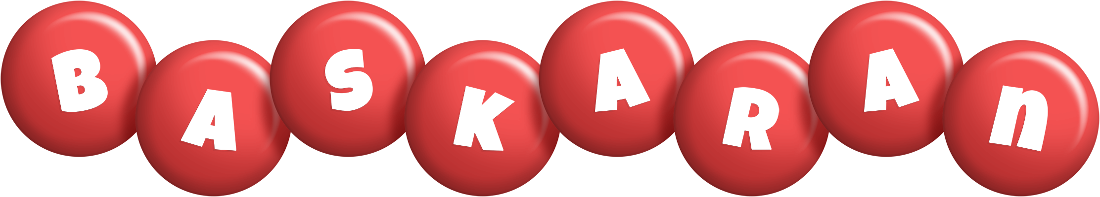 Baskaran candy-red logo