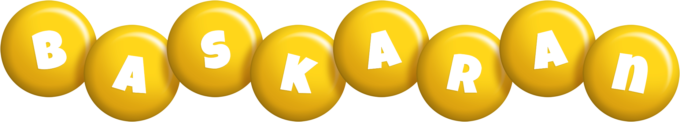 Baskaran candy-yellow logo