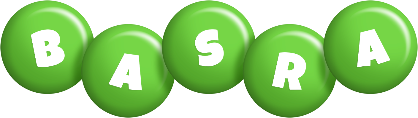 Basra candy-green logo