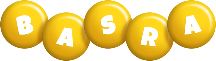 Basra candy-yellow logo