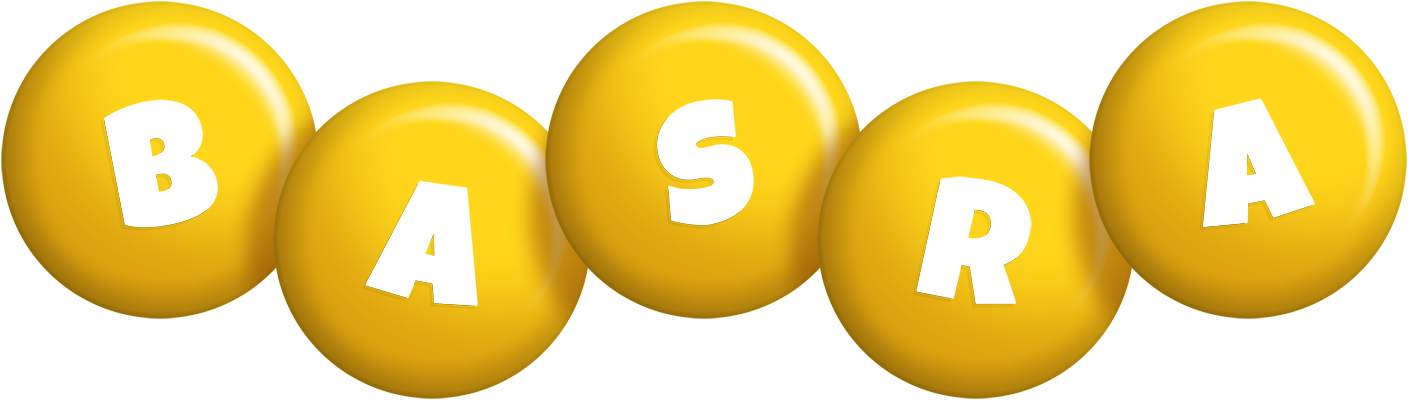Basra candy-yellow logo