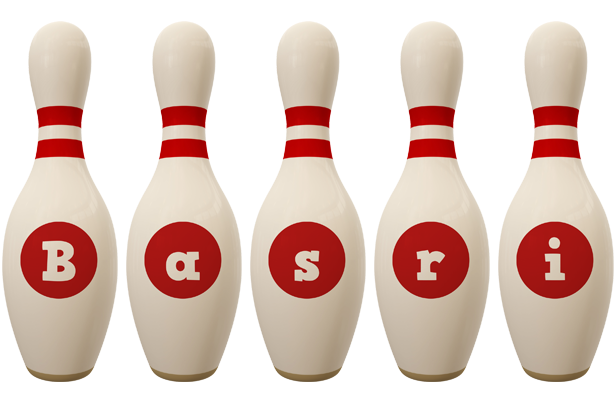 Basri bowling-pin logo