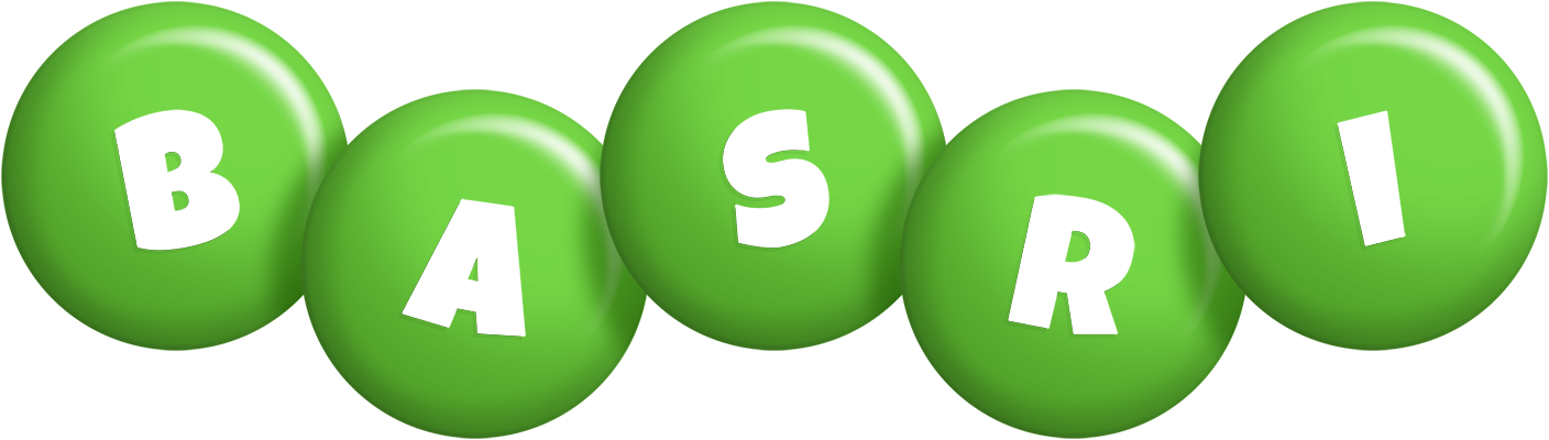 Basri candy-green logo